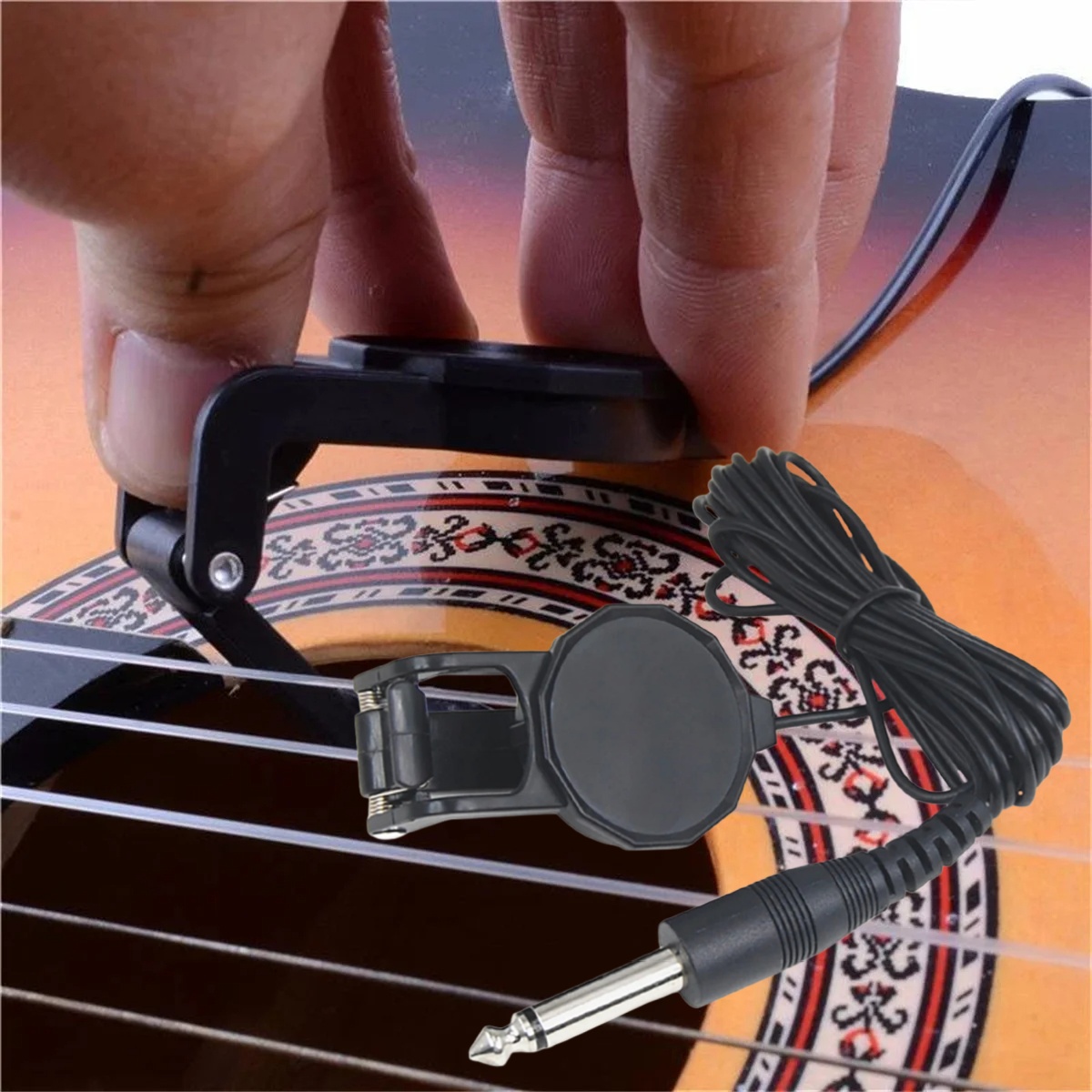 Musical Instrument Violin - Captador de áudio com clipe/transdutor de