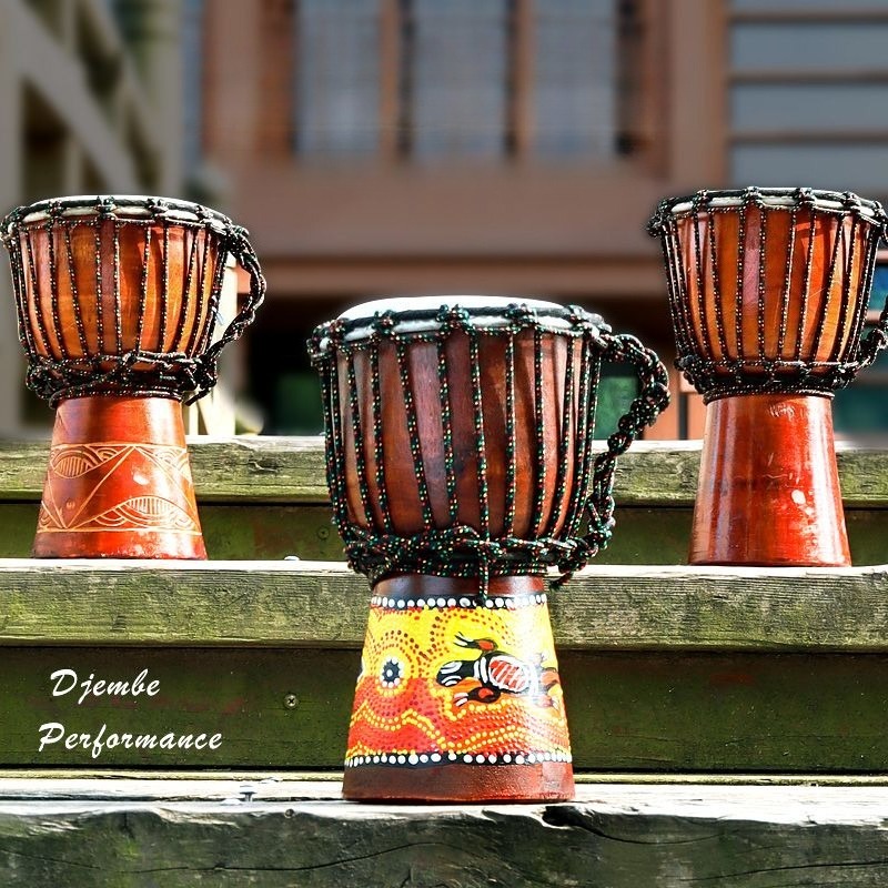 Djembe Hand Drum - Tambor Africano Pequeno para Crianças Iniciantes,