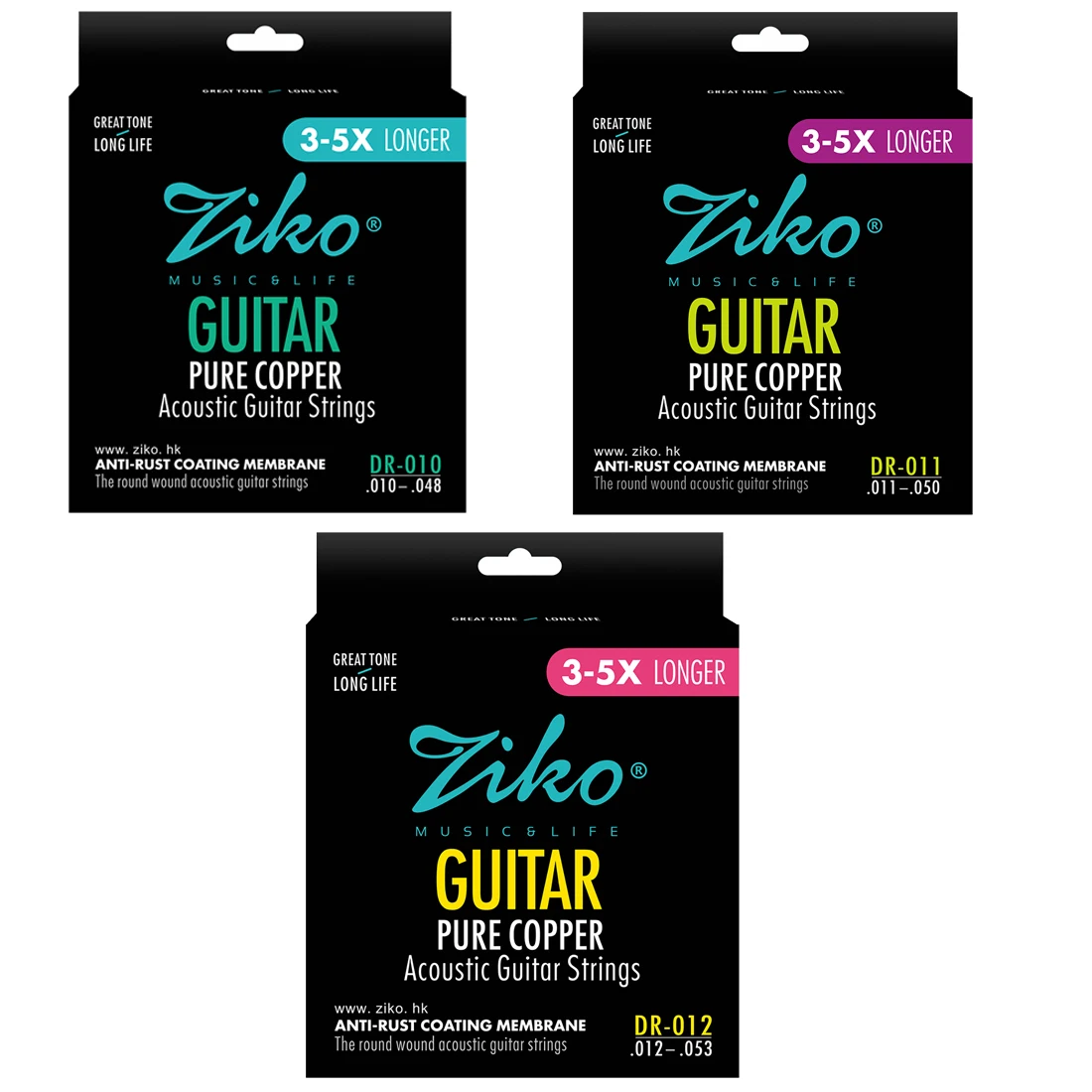 Musical Instrument Strings - Ziko corda de guitarra acústica revestida
