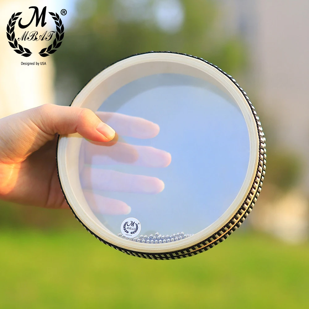 Djembe Hand Drum - M MBAT-Ocean Wave Bead Mão Drum,