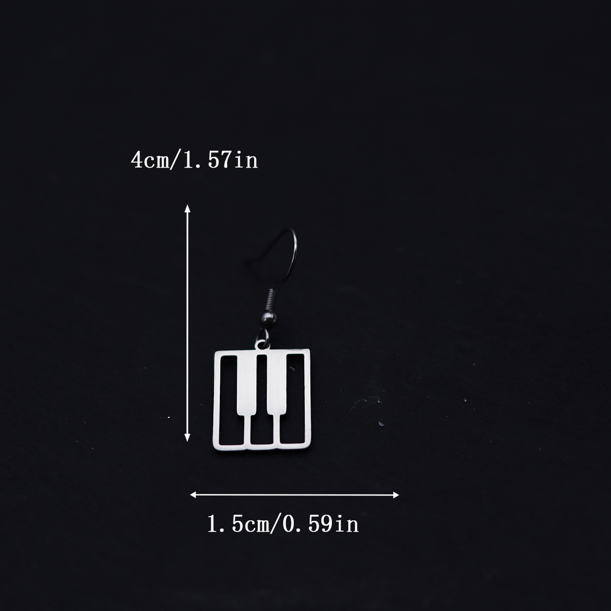 Brincos de teclado com teclas  - Musical Instrument Names avaliação e preço