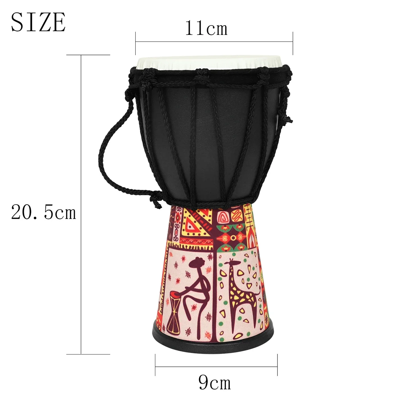 Tambor Africano de 4 Polegadas - Djembe Hand Drum avaliação e preço