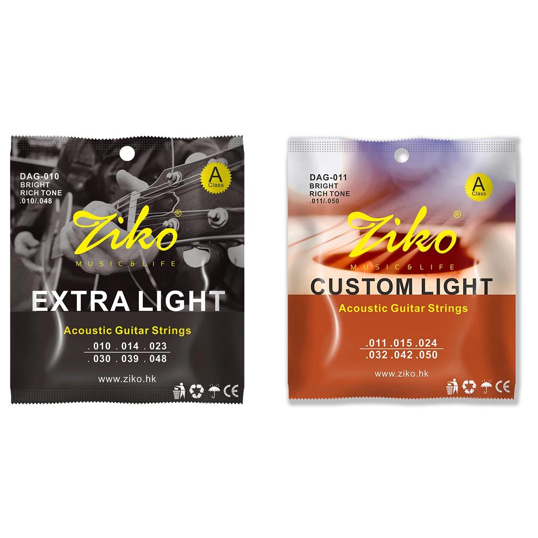 Ziko corda de guitarra acústic - Musical Instrument Strings avaliação e preço