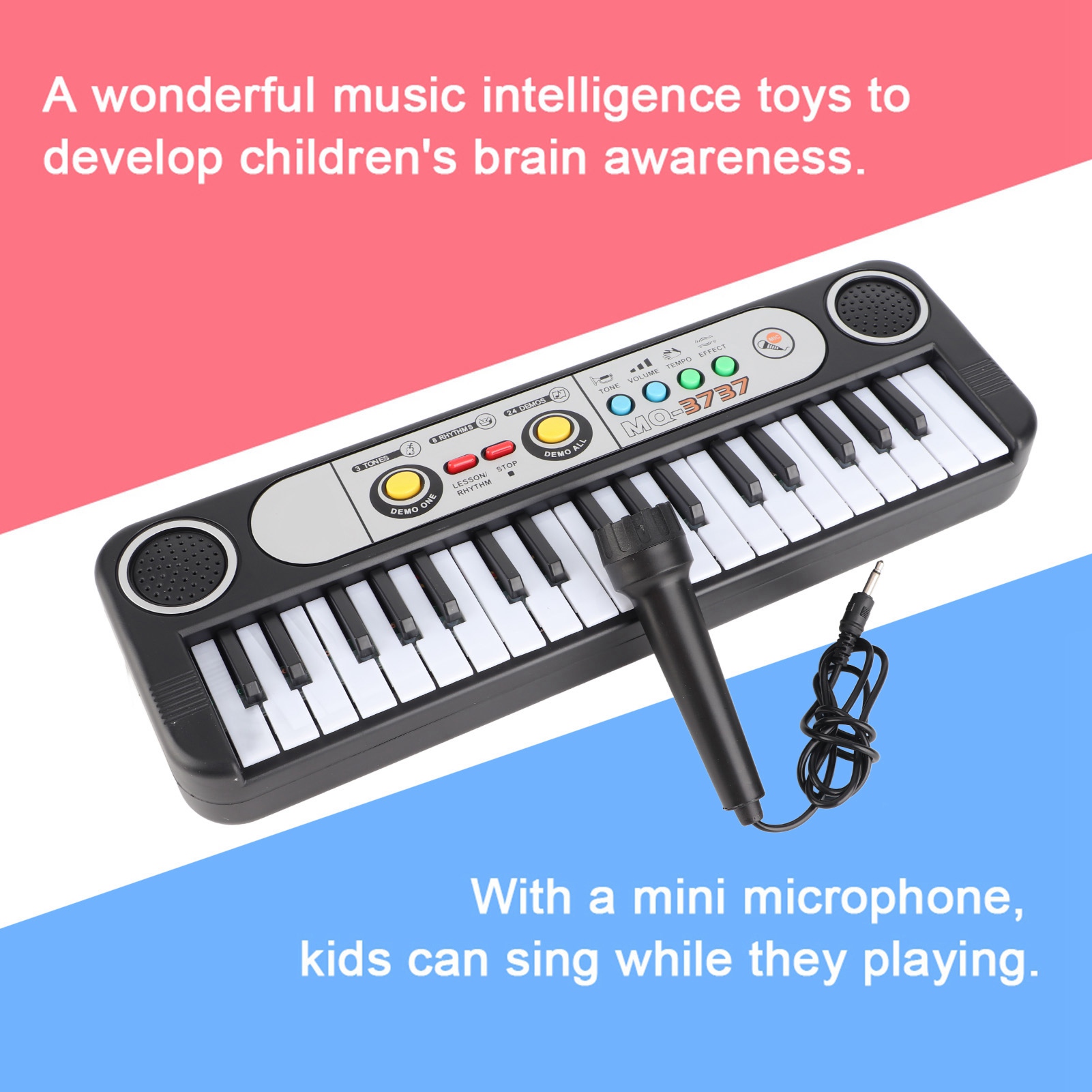 Teclado Digital Elétrico de 37 - Musical Instrument Names avaliação e preço