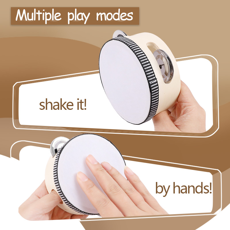 Tambourine de 10cm, 6-24 peças - Djembe Hand Drum avaliação e preço