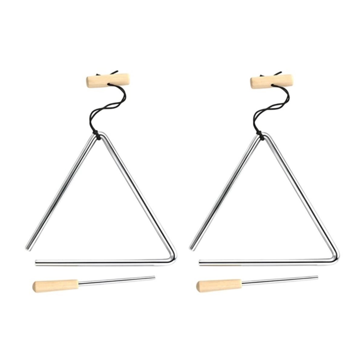 B72ABG 2PCS Instrumento Musica - Triangle Beater Music avaliação e preço
