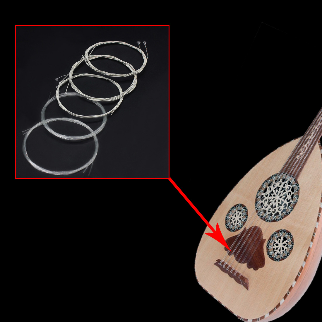 IRIN Oud Cordas De Nylon, Banh - Musical Instrument Names avaliação e preço