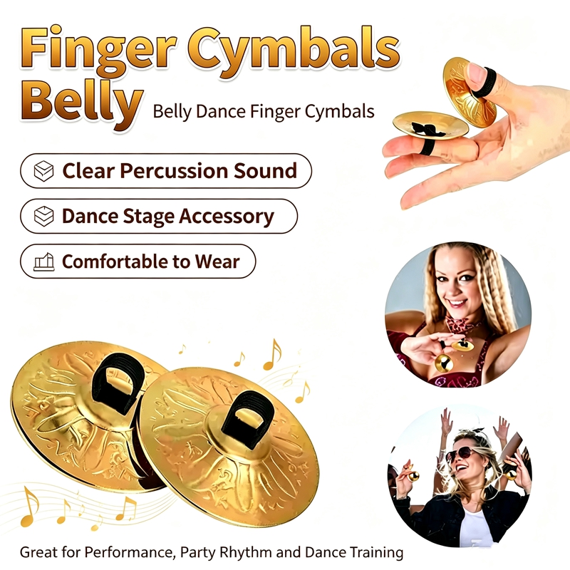 2 Peças Mini Zills de Cobre pa - Musical Instrument Zills avaliação e preço