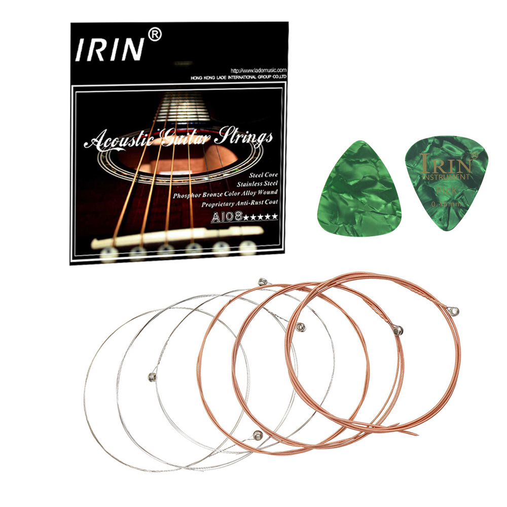 IRIN-Cordas de guitarra acústi - Musical Instrument Strings avaliação e preço